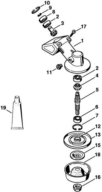 Stihl FS130 Gear Head Parts | Stihl FS130 Brushcutter Parts